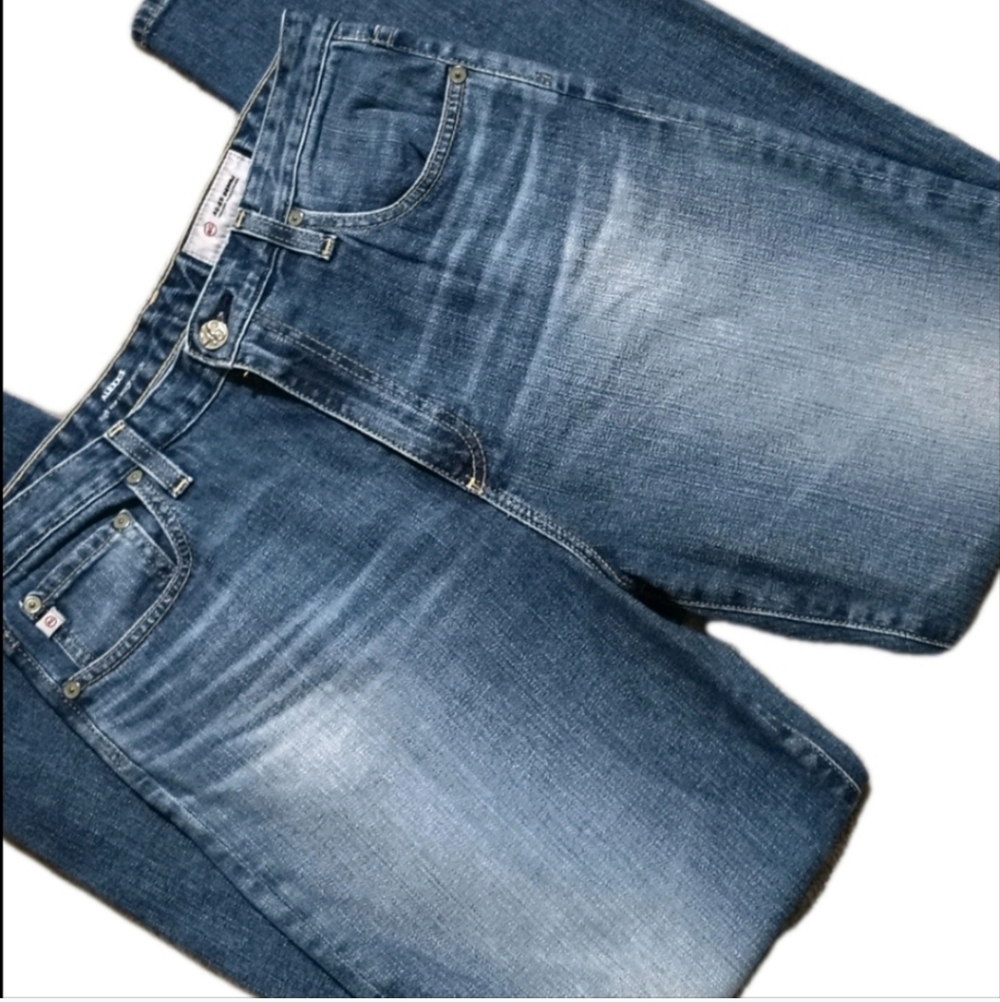 AG $225 AG-ED Alexxis High Rise Vintage Straight Jeans Women's 31R Retro Fading - Picture 10 of 11